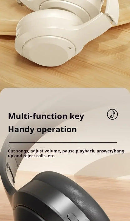 Over-Ear Hi-Fi Stereo M5 Headsets Wireless Bluetooth 5.3 Headphones Sports Gaming Earphones Support TF/AUX Noise Reduction