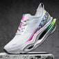 Couple Carbon Plate Running Shoes Ultra-Light Breathable Anti-Slip Sport Shoes Shock Absorption Wear Resistant Casual Sneakers