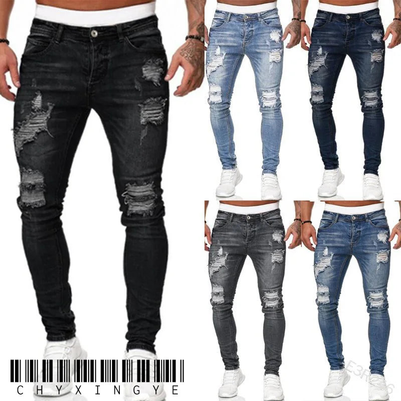 Jean Coupe Pencil en Denim Premium – Style Casual, Taille Basse &amp; Fini Adouci