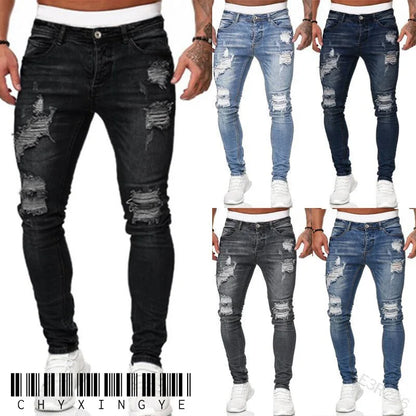 Jean Coupe Pencil en Denim Premium – Style Casual, Taille Basse &amp; Délavage Clair