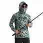 Men's Fishing hooded sweatshirt Fishing UV protection hoodie Camiseta De Pesca clothing hooded top grey white