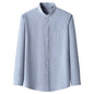 Men's Light-Duty Washed Business-Casual Solid-Color Shirt