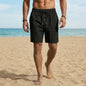 Men's Loose-Fit American-Style Linen Beach Casual Washed Button-Up