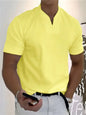Men's Athletic T-Shirt Elastic Cotton Short-Sleeve Summer