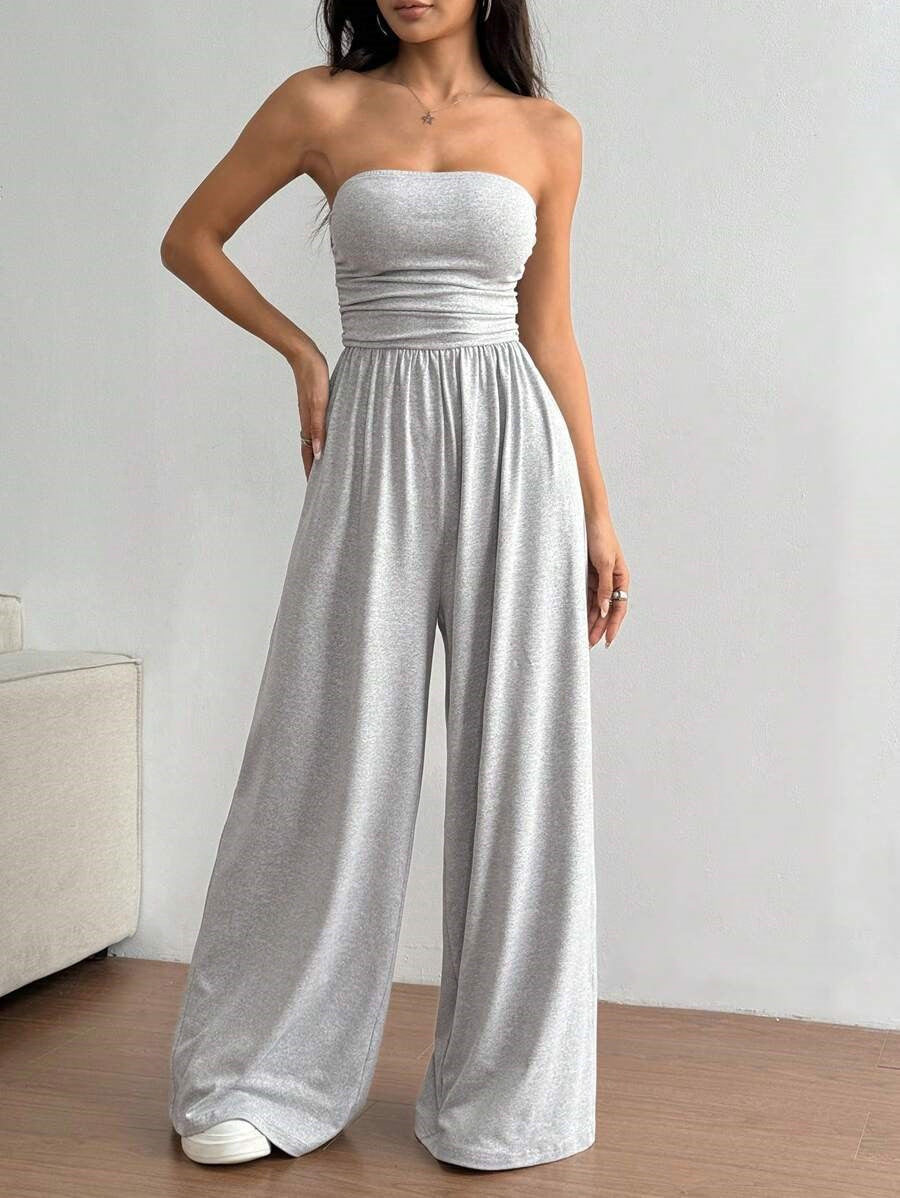 Nouveau pantalon décontracté polyvalent taille haute avec un haut tube