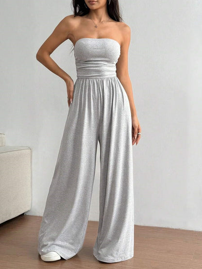 Nouveau pantalon décontracté polyvalent taille haute avec un haut tube