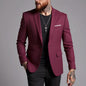 Men's Fashionable Casual Korean-Style Slim-Fit Jacket