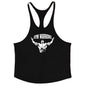Muscle Man Fitness Training Outfit Pure Cotton Tank Top With Thin Shoulder Straps