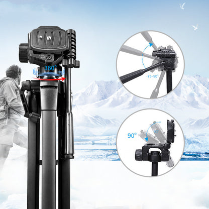 Trépied pour appareil photo reflex : support de photographie portable.