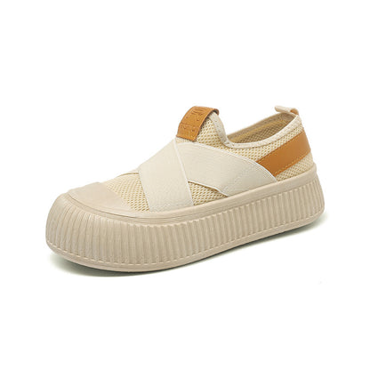 Chaussures en toile style "Cookie" en maille respirante pour le printemps et l'automne.