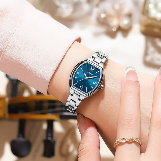 Montre Quartz Élégante pour Femme – Style Casual, Verre Minéral &amp; Finitions Alliage