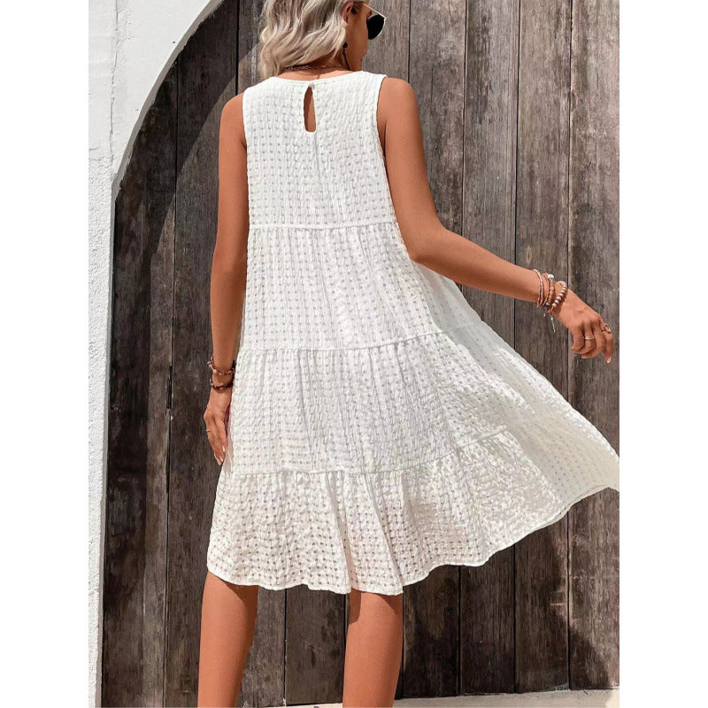 Robe "Ivory Pure" Élégance & Coupe Évasée