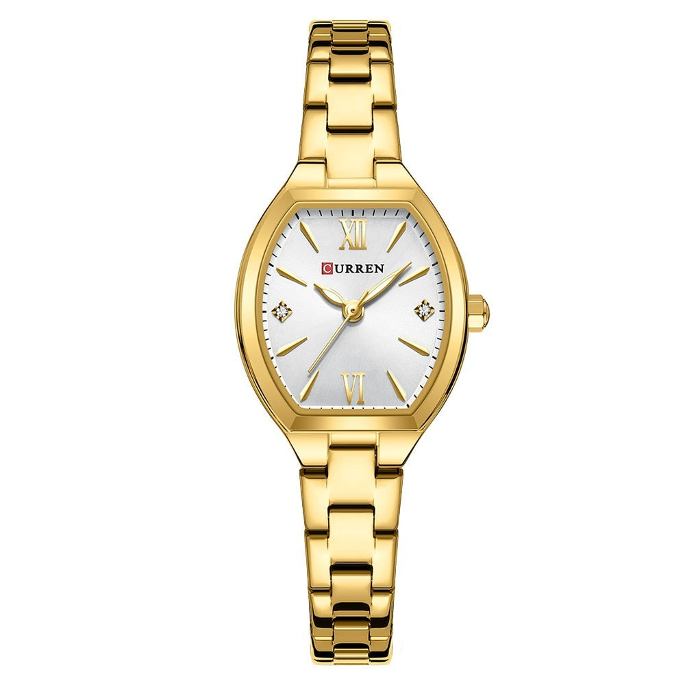 Montre Quartz Élégante pour Femme – Style Casual, Verre Minéral &amp; Finitions Alliage