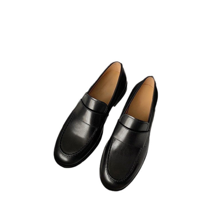 Chaussures plates décontractées pour femme, style britannique rétro.