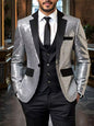 Men's Casual Loose-Fit Ombre Sequin Blazer