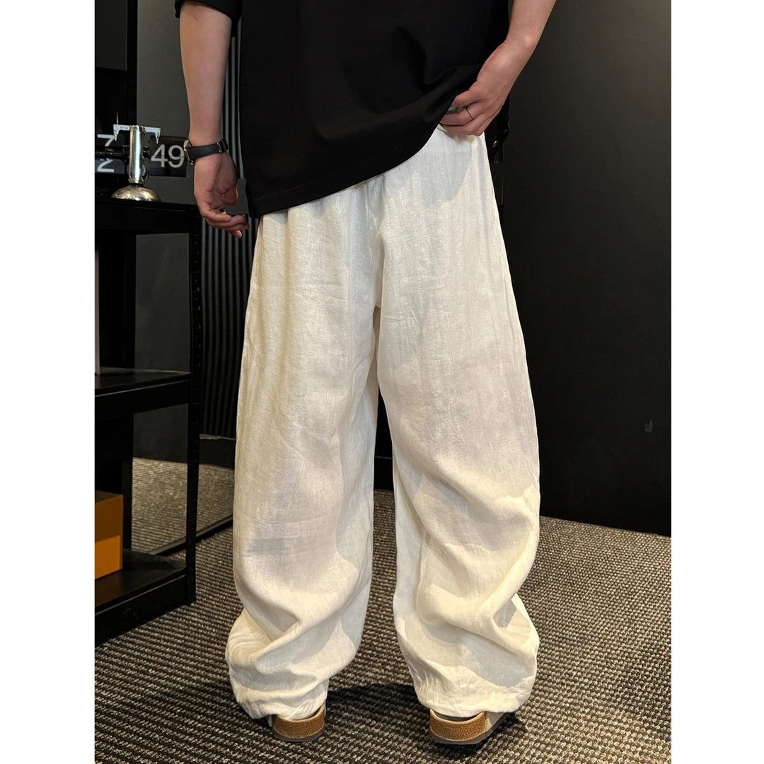 Solid-color Casual Wide-leg Pants Versatile And Trendy