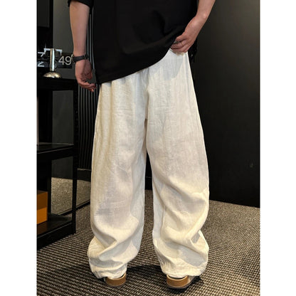 Solid-color Casual Wide-leg Pants Versatile And Trendy