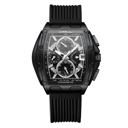 Neutral Waterproof Tape Calendar Multifunction Mens Watch Quartz Watch