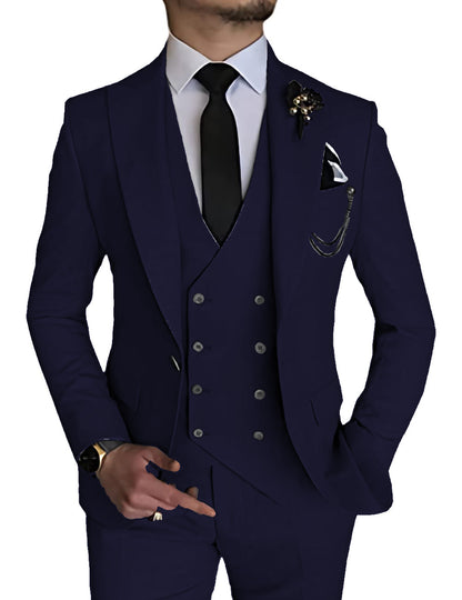 Men's Fashionable Casual Business Three-Piece Suit