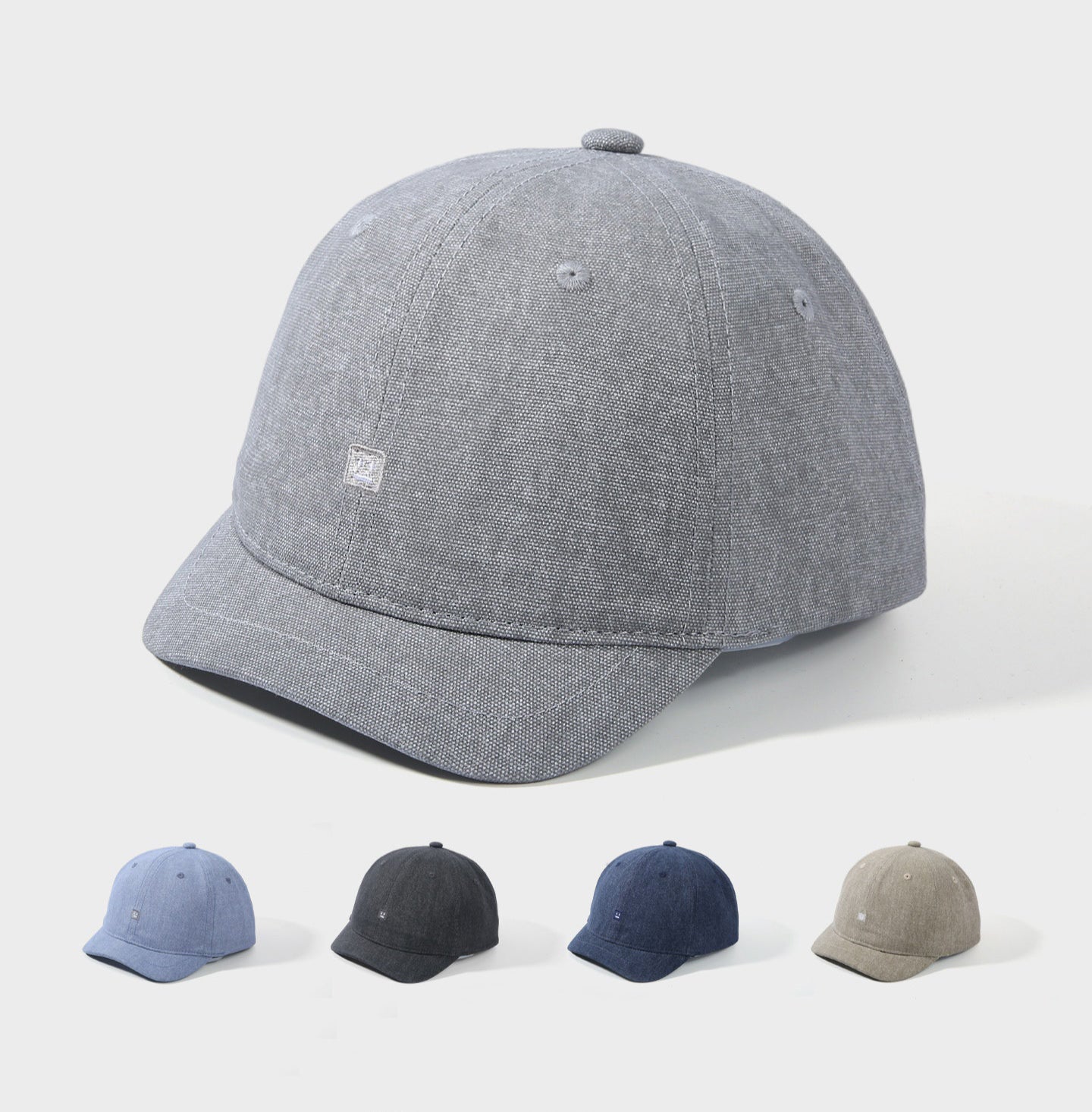 Solid-color Embroidered Robot Smiling Face Short Brim Adjustable Soft-top Simple And Versatile Style Baseball Cap For Daily Use During Travel Or Outings