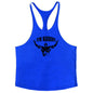 Muscle Man Fitness Training Outfit Pure Cotton Tank Top With Thin Shoulder Straps