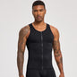 Form-fitting Fitness Top With A Zipper Sports Tank Top