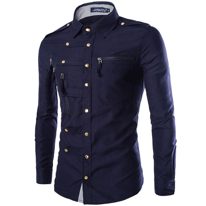 VESTE CASUAL EN COTON MÉLANGÉ