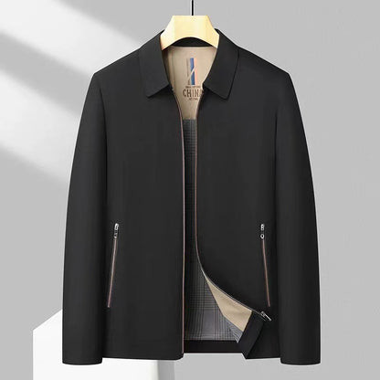 Men's Fashionable Stand-Neck Loose Casual Jacket
