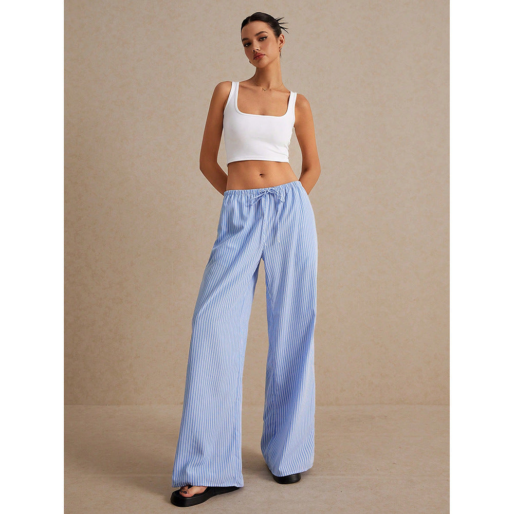 Ensemble pantalon large sans manches larges sans manches pour femmes