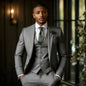Men's Fashionable Casual Slim-Fit Three-Piece Suit