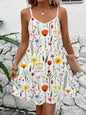 Casual Elegant Resort Date V-Neck Printed Mini Dress