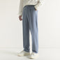 Loose-fit Casual Mens Straight-leg Suit Pants