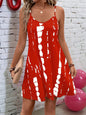 Casual Elegant Resort Date V-Neck Printed Mini Dress