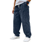 Retro Corduroy Stretch Waist Drawstring Pants