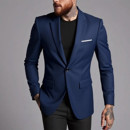 Men's Fashionable Casual Korean-Style Slim-Fit Jacket