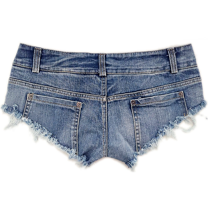 Short "Urban Edge" Denim Taille Basse Déchiré