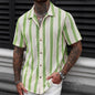 European And American Men's V-Neck Shirt