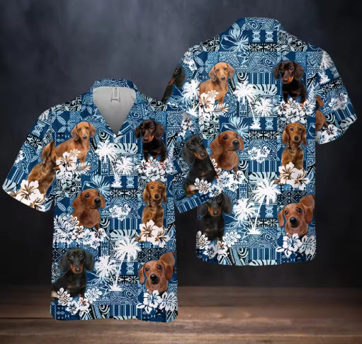 Dog Lover Casual Printed Shirt