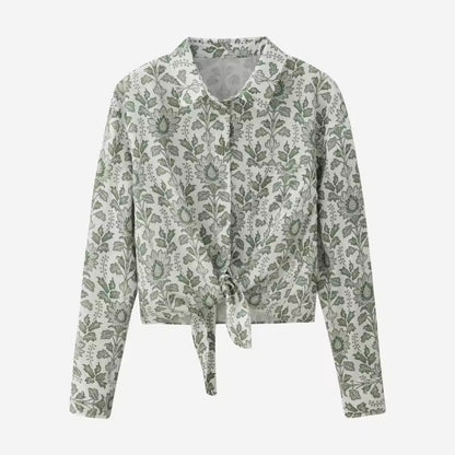 Chemise Courte à Nouer Aura - Style Urbain Décontracté