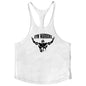 Muscle Man Fitness Training Outfit Pure Cotton Tank Top With Thin Shoulder Straps