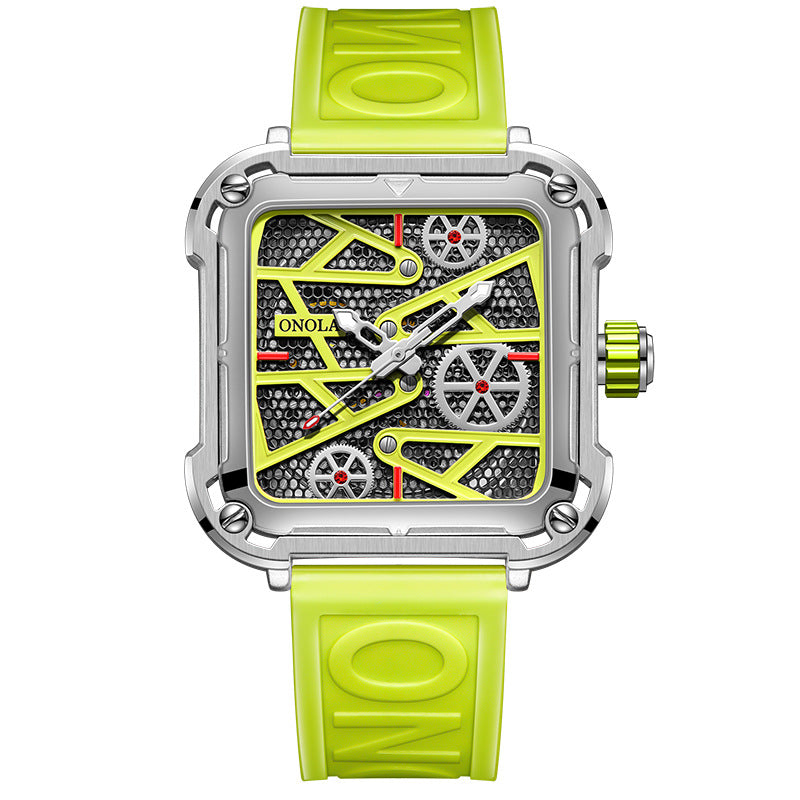 Fashion Mens Watch ONOLA Hollow Full Automatic Luxury Watches Men  Montre de luxe ONOLA pour homme : design squelette ajouré, mouvement entièrement automatique et style élégant