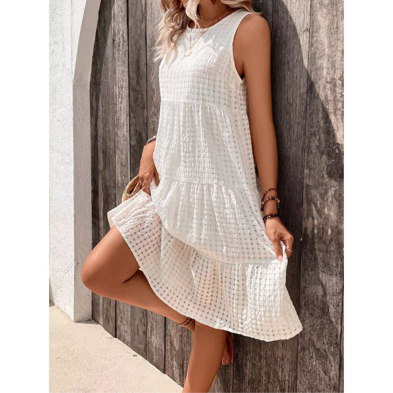 Robe "Ivory Pure" Élégance & Coupe Évasée