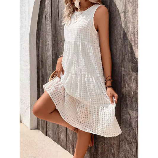 Robe "Ivory Pure" Élégance & Coupe Évasée
